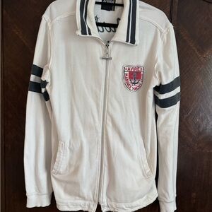 Avirex Marines Yatch Club Cream and Black Men's Jacket